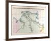 Map of Australia, 1872-null-Framed Giclee Print