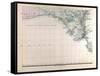 Map of Australia, 1872-null-Framed Stretched Canvas