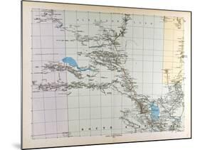 Map of Australia, 1876-null-Mounted Giclee Print