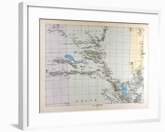 Map of Australia, 1876-null-Framed Giclee Print