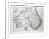 Map of Australia 1899-null-Framed Giclee Print