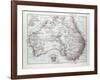 Map of Australia 1899-null-Framed Giclee Print