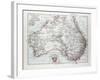 Map of Australia 1899-null-Framed Giclee Print