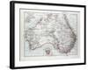 Map of Australia 1899-null-Framed Giclee Print