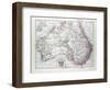 Map of Australia 1899-null-Framed Giclee Print