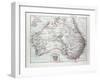 Map of Australia 1899-null-Framed Giclee Print