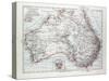 Map of Australia 1899-null-Stretched Canvas