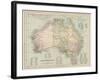 Map of Australia with Names of Counties-null-Framed Photographic Print