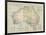 Map of Australia with Names of Counties-null-Framed Photographic Print