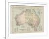 Map of Australia with Names of Counties-null-Framed Photographic Print