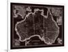 Map of Australia-The Vintage Collection-Framed Giclee Print