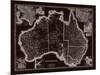 Map of Australia-The Vintage Collection-Mounted Giclee Print