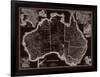 Map of Australia-The Vintage Collection-Framed Giclee Print