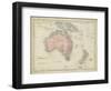 Map of Australia-Sidney Hall-Framed Premium Giclee Print
