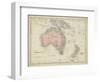 Map of Australia-Sidney Hall-Framed Premium Giclee Print