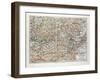 Map of Austria 1899-null-Framed Giclee Print