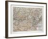 Map of Austria 1899-null-Framed Giclee Print