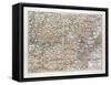 Map of Austria 1899-null-Framed Stretched Canvas