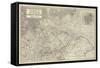 Map of Austria and the German Empire-John Dower-Framed Stretched Canvas