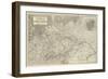 Map of Austria and the German Empire-John Dower-Framed Giclee Print