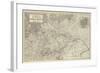 Map of Austria and the German Empire-John Dower-Framed Giclee Print