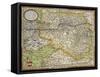 Map of Austria, from Theatrum Orbis Terrarum-null-Framed Stretched Canvas