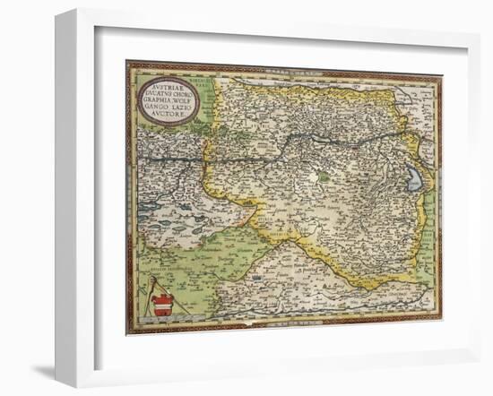 Map of Austria, from Theatrum Orbis Terrarum-null-Framed Giclee Print