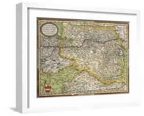 Map of Austria, from Theatrum Orbis Terrarum-null-Framed Giclee Print