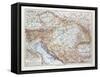 Map of Austria-Hungary 1899-null-Framed Stretched Canvas