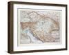 Map of Austria-Hungary 1899-null-Framed Giclee Print
