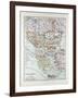 Map of Austria-Hungary Greece Serbia Bosnia and Herzegovina Romania Bulgaria Macedonia Montenegro a-null-Framed Giclee Print