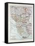 Map of Austria-Hungary Greece Serbia Bosnia and Herzegovina Romania Bulgaria Macedonia Montenegro a-null-Framed Stretched Canvas