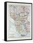 Map of Austria-Hungary Greece Serbia Bosnia and Herzegovina Romania Bulgaria Macedonia Montenegro a-null-Framed Stretched Canvas