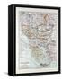 Map of Austria-Hungary Greece Serbia Bosnia and Herzegovina Romania Bulgaria Macedonia Montenegro a-null-Framed Stretched Canvas