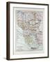 Map of Austria-Hungary Greece Serbia Bosnia and Herzegovina Romania Bulgaria Macedonia Montenegro a-null-Framed Giclee Print