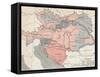 Map of Austria-Hungary in 1878-null-Framed Stretched Canvas