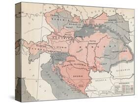 Map of Austria-Hungary in 1878-null-Stretched Canvas