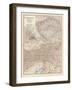 Map of Austria-Hungary, Western Part. Inset of Vienna (Wien) and Vicinity-Encyclopaedia Britannica-Framed Art Print