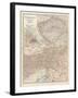 Map of Austria-Hungary, Western Part. Inset of Vienna (Wien) and Vicinity-Encyclopaedia Britannica-Framed Art Print