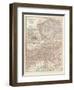 Map of Austria-Hungary, Western Part. Inset of Vienna (Wien) and Vicinity-Encyclopaedia Britannica-Framed Art Print