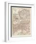 Map of Austria-Hungary, Western Part. Inset of Vienna (Wien) and Vicinity-Encyclopaedia Britannica-Framed Art Print