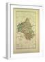 Map of Aveyron France-null-Framed Giclee Print