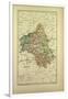 Map of Aveyron France-null-Framed Giclee Print