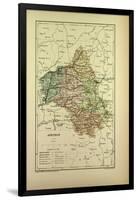 Map of Aveyron France-null-Framed Giclee Print