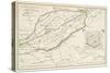 Map of Bagnocavallo, Province of Ravenna, Italy, 1850-null-Stretched Canvas