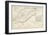 Map of Bagnocavallo, Province of Ravenna, Italy, 1850-null-Framed Giclee Print