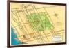 Map of Balboa Park and San Diego, California-null-Framed Art Print