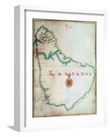 Map of Barbados, 1683-null-Framed Giclee Print