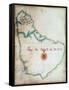 Map of Barbados, 1683-null-Framed Stretched Canvas