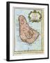 Map of Barbados, C1758-null-Framed Giclee Print